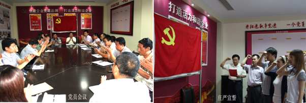 集团党支部召开全体党员大会 四名预备党员顺利转正