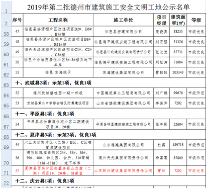 夏津银山龙盘项目获评“市级安全文明工地”